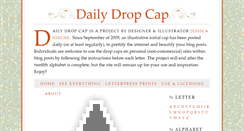 Desktop Screenshot of dailydropcap.com